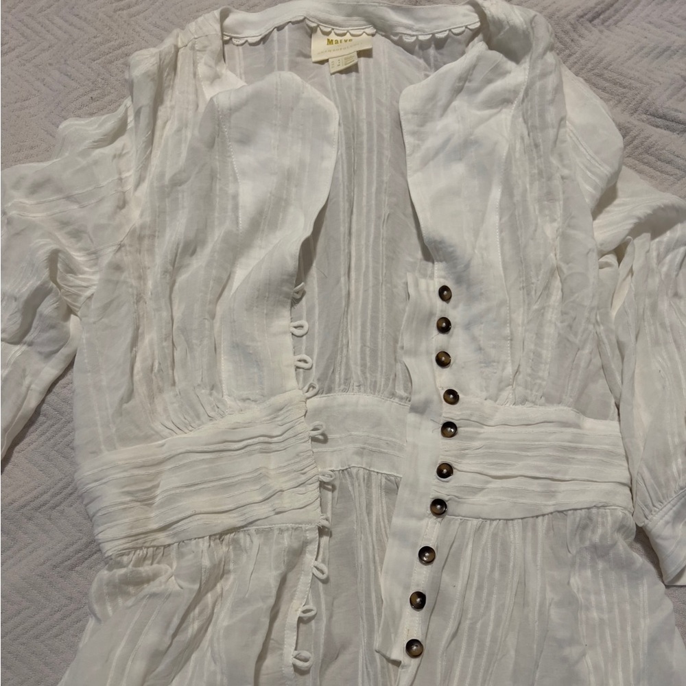 Anthropologie Maeve Isolode Waisted Blouse